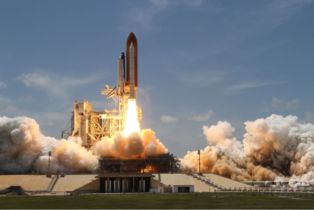 A rocket taking off, representing boosting SEO for law firms