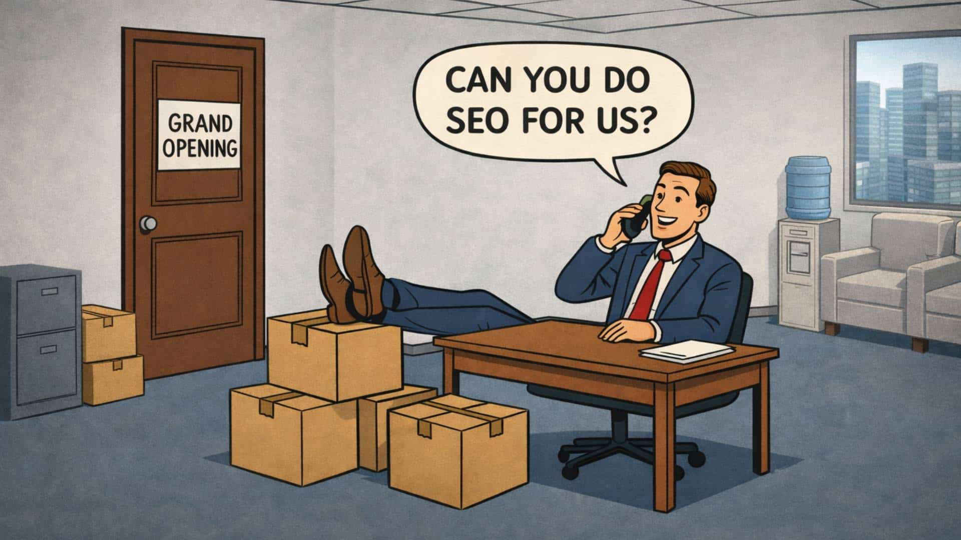 A personal injury attorney who just opened his office, on the phone asking if an agency can do SEO for him