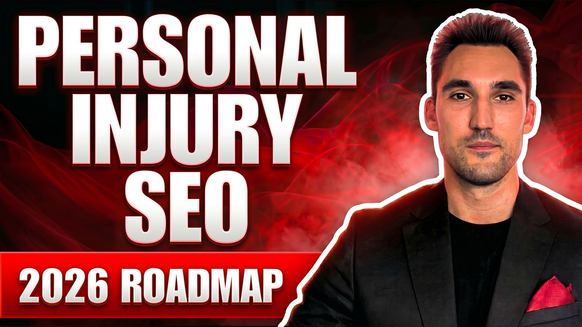 SEO for personal injury lawyers thumbnail, with personal injury SEO expert Mateja Matic from Dominate Marketing